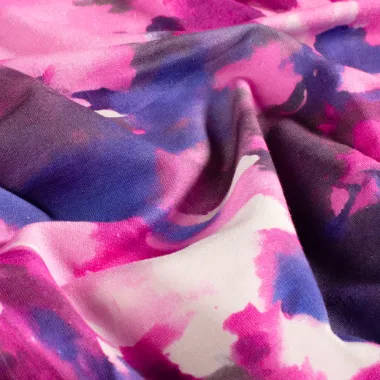 -Tricot stof - French Terry - abstract - fuchsia - 24502-017 - Tricot stof - French Terry - abstract - fuchsia - 24502-017