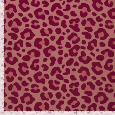 -Tricot stof - panterprint - oudroze - 25677-014 - Tricot stof - panterprint - oudroze - 25677-014