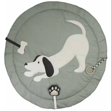 -Paneel stof - speelkleed - poplin katoen - digitaal hond - groen - 6802-001 - Paneel stof - speelkleed - poplin katoen - digitaal hond - groen - 6802-001
