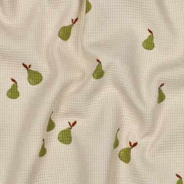 -Tricot stof - wafeljersey - peren - naturel - 7160-005 - Tricot stof - wafeljersey - peren - naturel - 7160-005