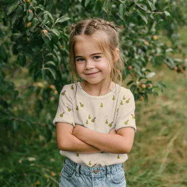 -Tricot stof - wafeljersey - peren - naturel - 7160-005 - Tricot stof - wafeljersey - peren - naturel - 7160-005