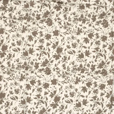 -Bamboe stof - poplin - bloemetjes - bruin - 25010-055 - Bamboe stof - poplin - bloemetjes - bruin - 25010-055