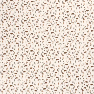 -Tricot stof - bos & beren - gebroken wit - 21718-051 - Tricot stof - bos & beren - gebroken wit - 21718-051