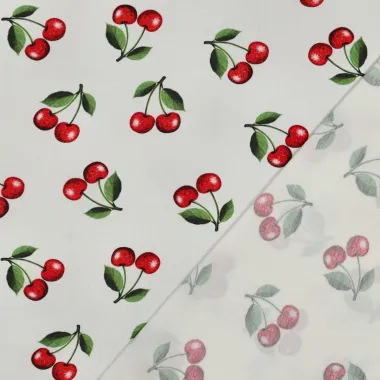-Tricot stof - digitaal kersen - gebroken wit - 7115-002 - Tricot stof - digitaal kersen - gebroken wit - 7115-002