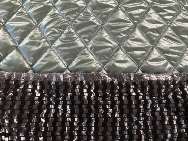 -Doorgestikte stof - quilted double sided - donkergroen - 417054-12 - Doorgestikte stof - quilted double sided - donkergroen - 417054-12