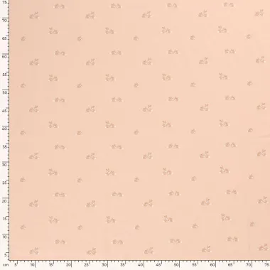 -Tricot stof - haasjes - zalmroze - 21736-111 - Tricot stof - haasjes - zalmroze - 21736-111