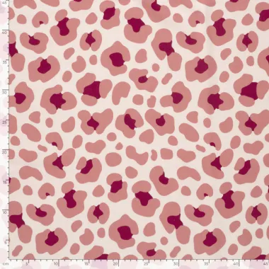 -Tricot stof - panterprint - roze - 25677-011 - Tricot stof - panterprint - roze - 25677-011