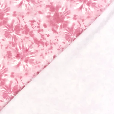 -Tricot stof - French Terry - tie dye - roze - 22409-014 - Tricot stof - French Terry - tie dye - roze - 22409-014