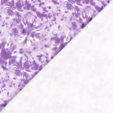 -Tricot stof - French Terry - tie dye - lila - 22409-043 - Tricot stof - French Terry - tie dye - lila - 22409-043