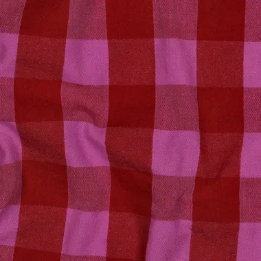 -Katoenen stof - yarn dyed - checks - rood/fuchsia - 2971-003 - Katoenen stof - yarn dyed - checks - rood/fuchsia - 2971-003