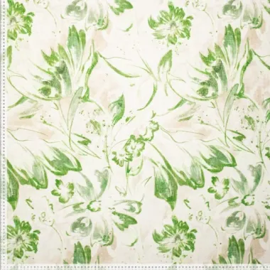 -Viscose stof - linnenmix - digitaal bloemen - groen - 922882-22 - Viscose stof - linnenmix - digitaal bloemen - groen - 922882-22