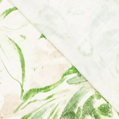 -Viscose stof - linnenmix - digitaal bloemen - groen - 922882-22 - Viscose stof - linnenmix - digitaal bloemen - groen - 922882-22