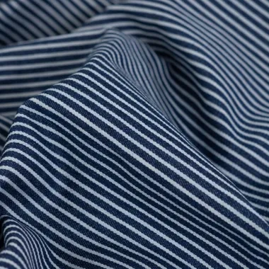-Spijkerstof - jacquard - yarn dyed - strepen - donkerblauw - Q11807-980 - Spijkerstof - jacquard - yarn dyed - strepen - donkerblauw - Q11807-980