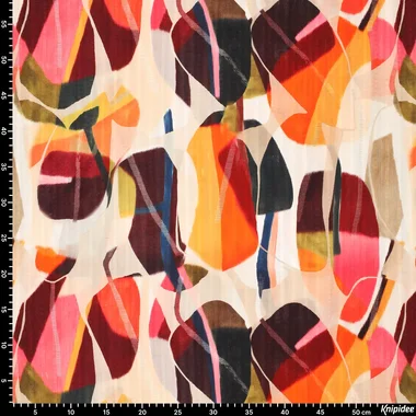 -Viscose stof - digitaal abstract - multi - 22524-400 - Viscose stof - digitaal abstract - multi - 22524-400