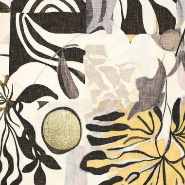 -Viscose stof - polyamidemix - digitaal fantasie bloemen - grijs - 22624-970 - Viscose stof - polyamidemix - digitaal fantasie bloemen - grijs - 22624-970