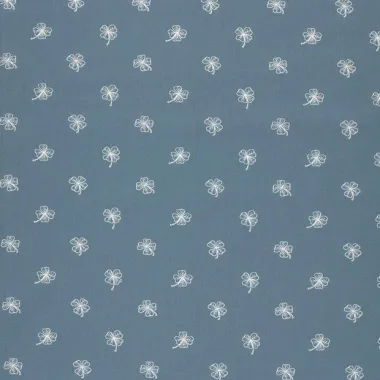 -Katoenen stof - klavertjes vier - blauw - 27/25601-007 - Katoenen stof - klavertjes vier - blauw - 27/25601-007