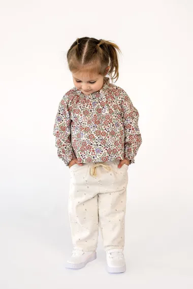 -Katoenen stof - poplin - bloemetjes - gebroken wit - 27/25615-051 - Katoenen stof - poplin - bloemetjes - gebroken wit - 27/25615-051
