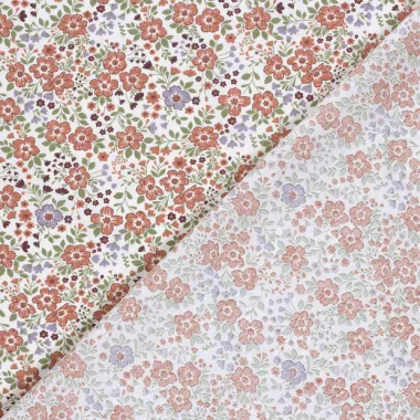 -Katoenen stof - poplin - bloemetjes - gebroken wit - 27/25615-051 - Katoenen stof - poplin - bloemetjes - gebroken wit - 27/25615-051