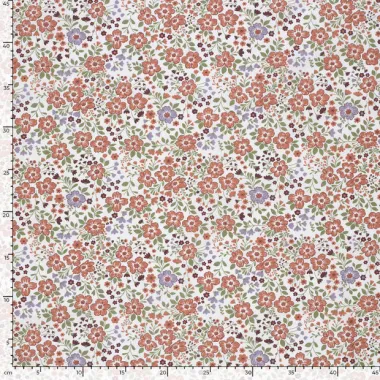 -Katoenen stof - poplin - bloemetjes - gebroken wit - 27/25615-051 - Katoenen stof - poplin - bloemetjes - gebroken wit - 27/25615-051