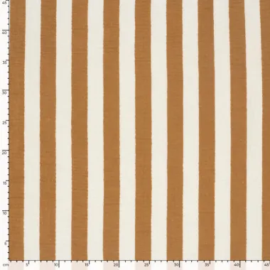 -Mousseline stof - strepen - brique - 27/25327-056 - Mousseline stof - strepen - brique - 27/25327-056