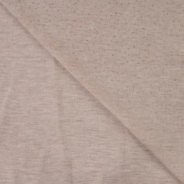 -Polyester stof - linnenlook - dew drops - taupe - Q11838-540 - Polyester stof - linnenlook - dew drops - taupe - Q11838-540