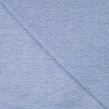 -Polyester stof - linnenlook - dew drops - babyblauw - Q11838-910 - Polyester stof - linnenlook - dew drops - babyblauw - Q11838-910