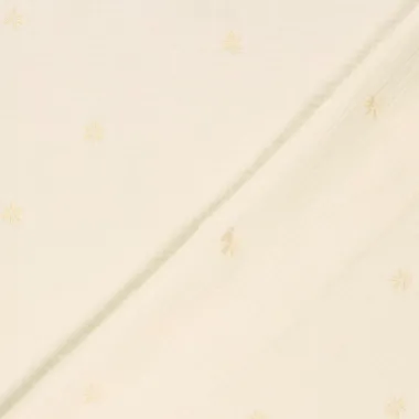 -Embroidery stof - mousseline - bloemetjes - gebroken wit - 25272-051 - Embroidery stof - mousseline - bloemetjes - gebroken wit - 25272-051