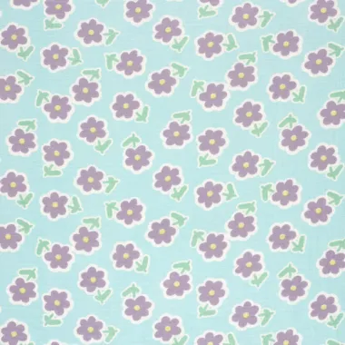-Mousseline stof - bloemetjes - ijsblauw - 25354-003 - Mousseline stof - bloemetjes - ijsblauw - 25354-003