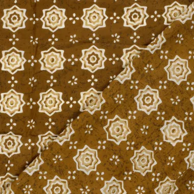 -Katoenen stof - batik - voile - abstract - oker - 26317-034 - Katoenen stof - batik - voile - abstract - oker - 26317-034