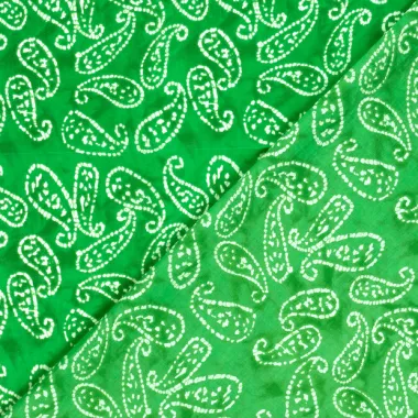 -Katoen stof - batik - voile - paisley - limoen - 26318-023 - Katoen stof - batik - voile - paisley - limoen - 26318-023