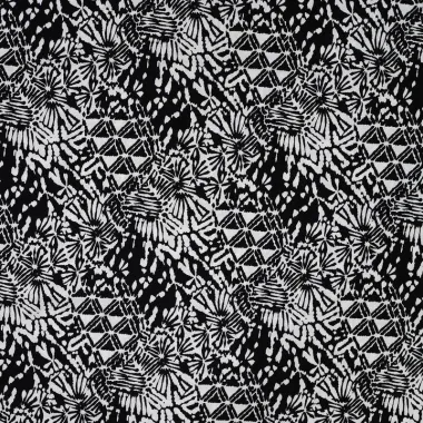 -Viscose stof - poplin - abstract - zwart - P19054-690 - Viscose stof - poplin - abstract - zwart - P19054-690
