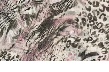 -Voile stof - dierenprint - ecru - JT448 - Voile stof - dierenprint - ecru - JT448