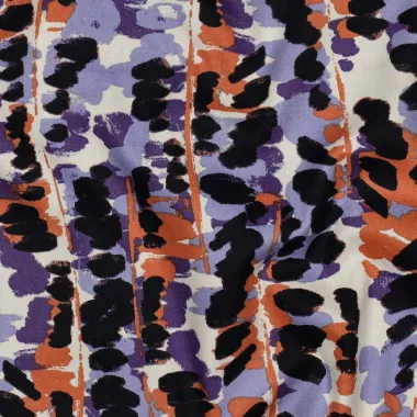 -Katoenen stof - mix - abstract - paars multi - 27/7033-009 - Katoenen stof - mix - abstract - paars multi - 27/7033-009