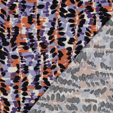 -Katoenen stof - mix - abstract - paars multi - 27/7033-009 - Katoenen stof - mix - abstract - paars multi - 27/7033-009
