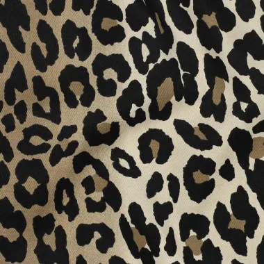 -Stretch stof - katoen - twill - dierenprint - bruin - 27/4620-001 - Stretch stof - katoen - twill - dierenprint - bruin - 27/4620-001