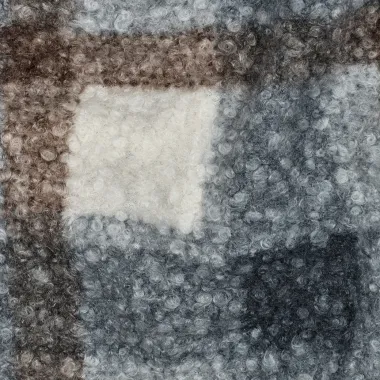 -Gebreide stof - bouclé - checks - blauw - 27/4753-001 - Gebreide stof - bouclé - checks - blauw - 27/4753-001