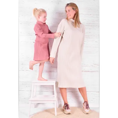 -Bel'Etoile naaipatroon - Zen rolkraag trui en jurk voor kids, dames en tieners - Bel'Etoile naaipatroon - Zen rolkraag trui en jurk voor kids, dames en tieners