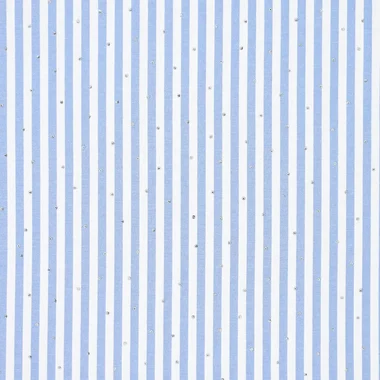 -Stretch stof - yarn dyed - strepen & strass steentjes - blauw - 22796-635 - Stretch stof - yarn dyed - strepen & strass steentjes - blauw - 22796-635