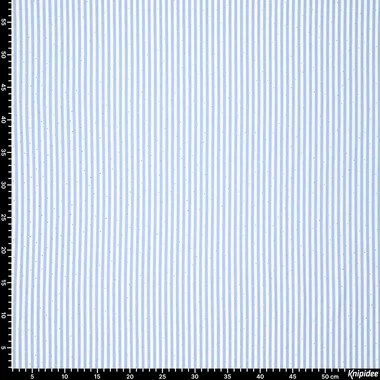 -Stretch stof - yarn dyed - strepen & strass steentjes - blauw - 22796-635 - Stretch stof - yarn dyed - strepen & strass steentjes - blauw - 22796-635