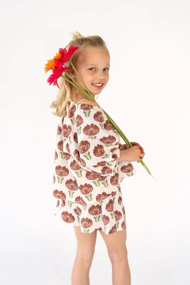 -Mousseline-Stoff – Blumen – gebrochenes Weiß – 27/25337-051 - Mousseline-Stoff – Blumen – gebrochenes Weiß – 27/25337-051