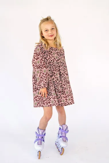 -Mousseline stof - dierenprint & hartjes - lichtroze - 27/25332-012 - Mousseline stof - dierenprint & hartjes - lichtroze - 27/25332-012