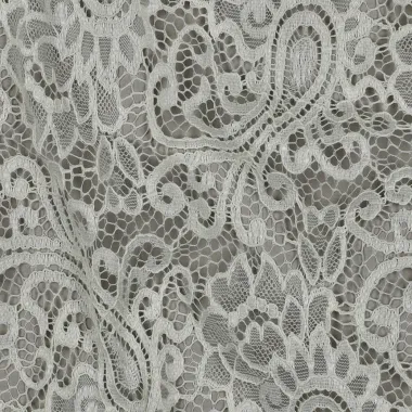 -Kant stof - bloemen & paisley - gebroken wit - 1612-015 - Kant stof - bloemen & paisley - gebroken wit - 1612-015