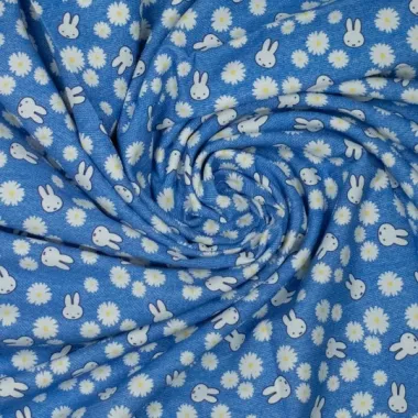 -Canvas stof - digitaal Nijntje - blauw - 928118-10 - Canvas stof - digitaal Nijntje - blauw - 928118-10