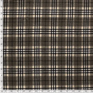 -Geruite stof - bruin - 24210-054 - Geruite stof - bruin - 24210-054