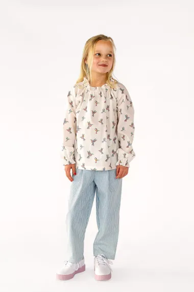 -Katoenen stof - poplin - vogels - gebroken wit - 27/25620-051 - Katoenen stof - poplin - vogels - gebroken wit - 27/25620-051