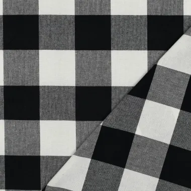 -Karierter Stoff – yarn dyed checks – schwarz – 3171-011 - Karierter Stoff – yarn dyed checks – schwarz – 3171-011