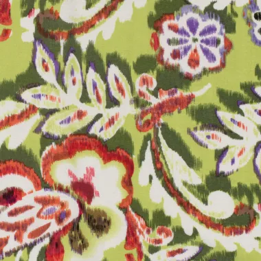 -Polyester stof - bubble - bloemen - limoen - 23036-023 - Polyester stof - bubble - bloemen - limoen - 23036-023