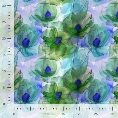 -Tricot stof - digitaal bloemen - grasgroen - S20002-250 - Tricot stof - digitaal bloemen - grasgroen - S20002-250