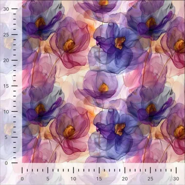 -Tricot stof - digitaal bloemen - dusty lilac - S20002-430 - Tricot stof - digitaal bloemen - dusty lilac - S20002-430