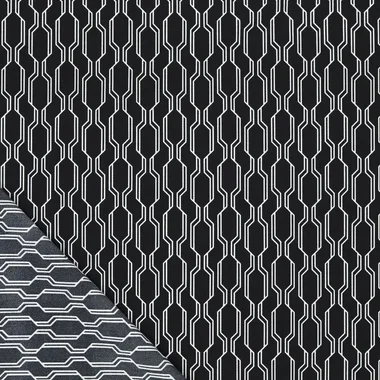 -Polyamide stof - travel - abstract - zwart - 22793-999 - Polyamide stof - travel - abstract - zwart - 22793-999
